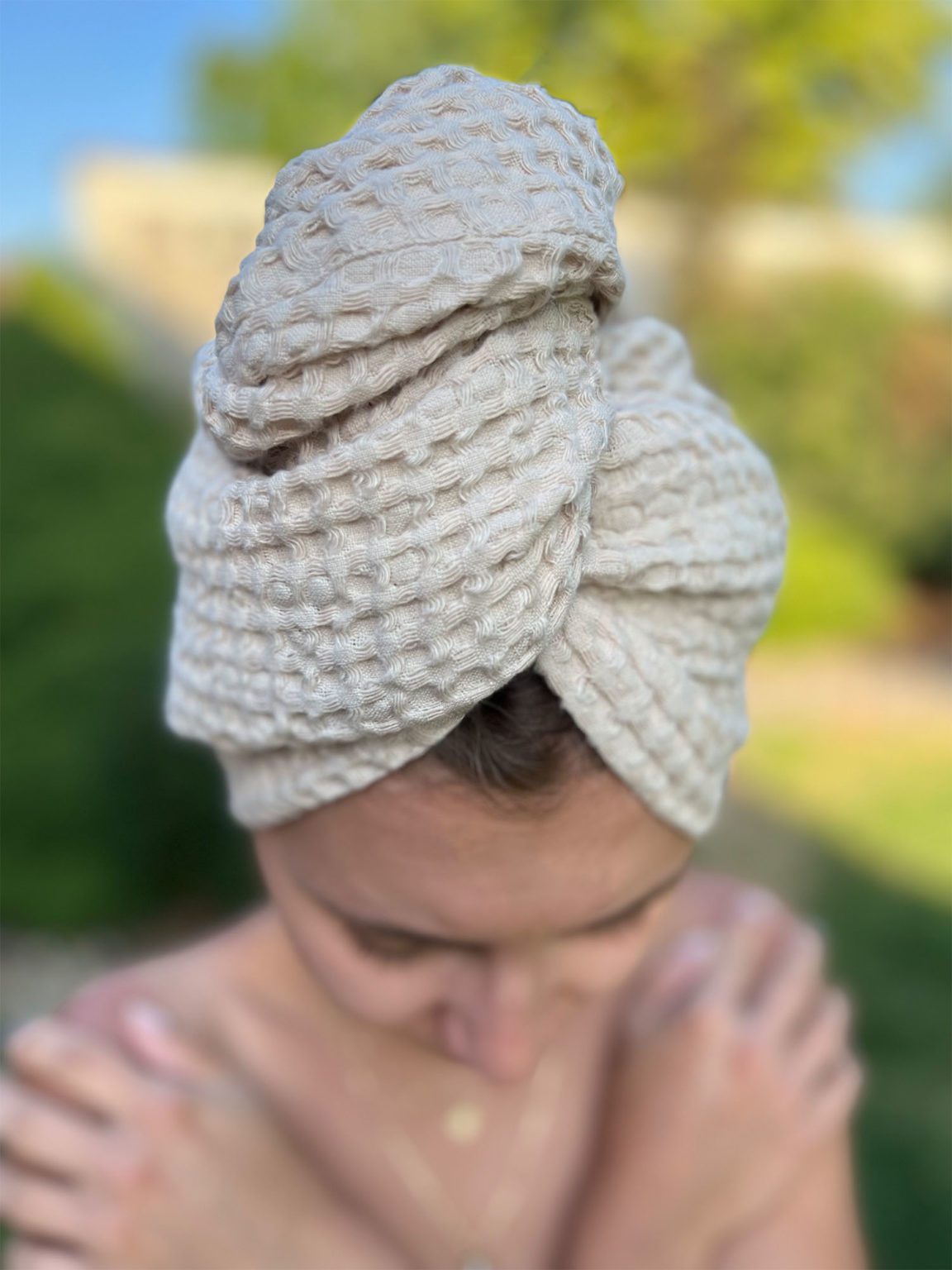 ľanový turban